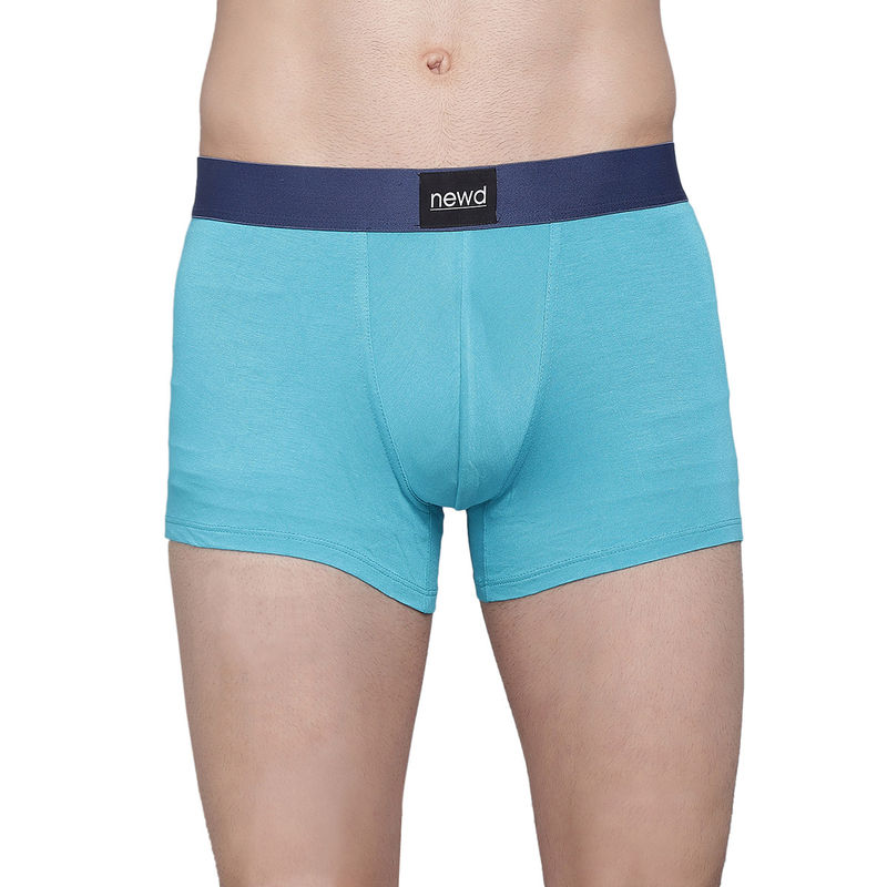 NEWD Solid Teal Blue Underwear Trunk For Men's Teal Buy NEWD Solid Teal Blue Underwear Trunk